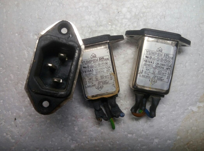 台湾永鹏 YUNPEN 电源滤波器 YB10A3 电源净化器 滤波插座 10A