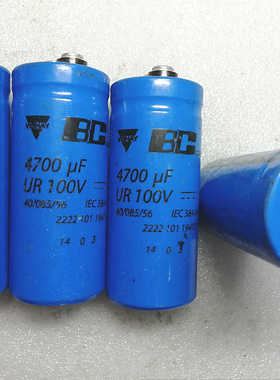 PHILIPS原装飞利浦 BC标 101系列 100V 4700UF 螺丝脚发烧电容
