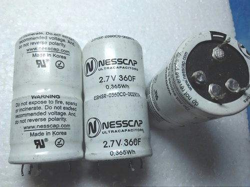 拆机 韩国NESSCAP 超级法拉电容 2.7V 360F 超级法拉电容器