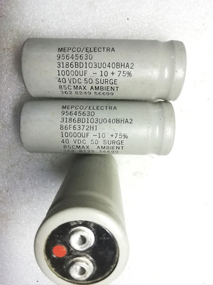 拆机 美国灰皮麦景图MEPCO 40v 10000uf 螺丝脚电容