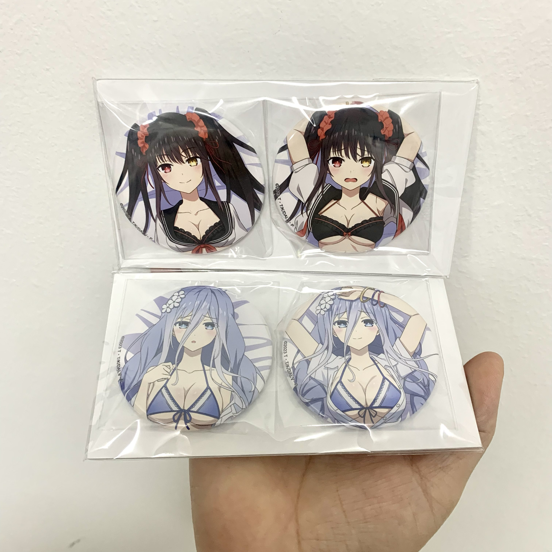 约会大作战制服柄mios限定时崎狂三吧唧徽章崇宫澪立牌日版正谷