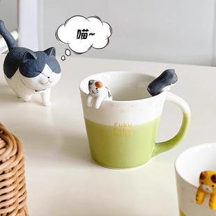 肆杯月可猫爱陶瓷克马11462童子情侣杯用家喝儿水杯杯咪早餐杯办