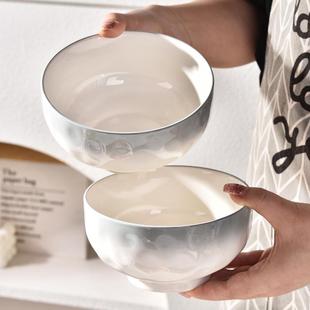 英个人汤用高陶36985颜精致釉5下值彩碗专碗大 瓷6寸面2家用02新款