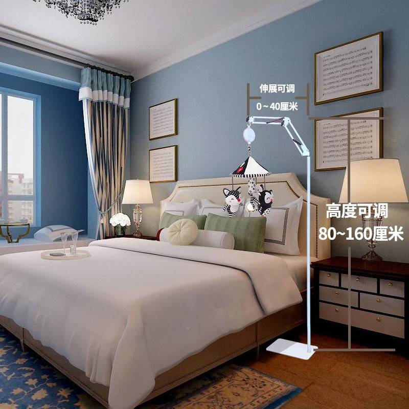 新婴具落挂地头音铃玩支床架生挂转电动式旋宝悬宝乐床乐头18376