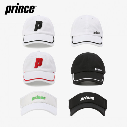 Prince王子网球帽运动帽有顶帽无顶帽可调节网眼透气遮阳薄款