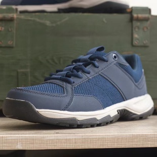 机务夏季地勤超轻网眼蓝色透气耐磨户外登山鞋工作鞋训练跑步正品