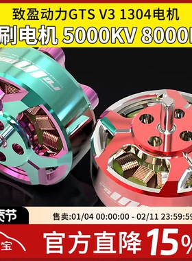 RCinpower致盈动力GTS V3 1304无刷电机2英寸5000KV 8000KV