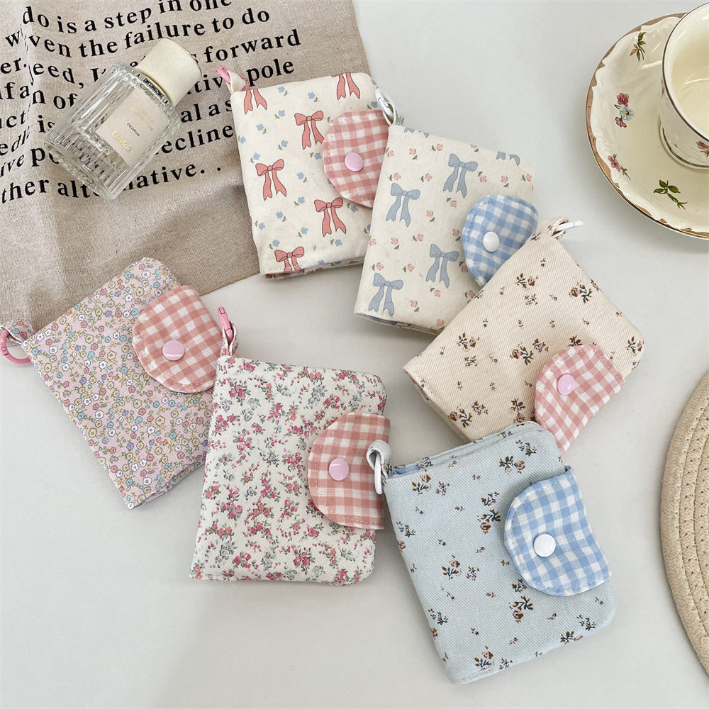 有趣琳 512301 碎花甜美钱包多功能证件包卡包学生银行卡收纳袋,收纳整理,吸尘器收纳架/盒/袋,淘宝优惠券,粉丝福利购,淘宝优惠卷