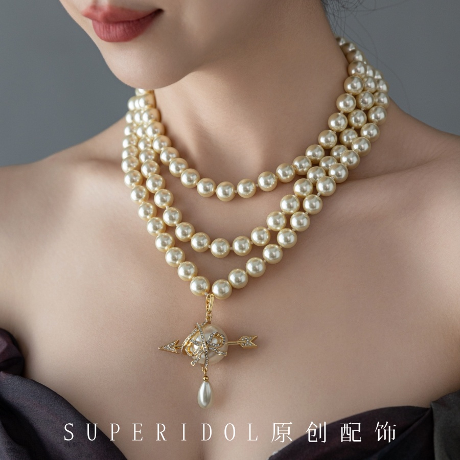 NANA同款星球三层珍珠项链