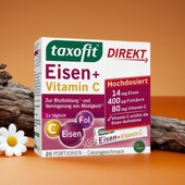 28年2月 德国原装 进口老牌修女Taxofit补铁剂20袋