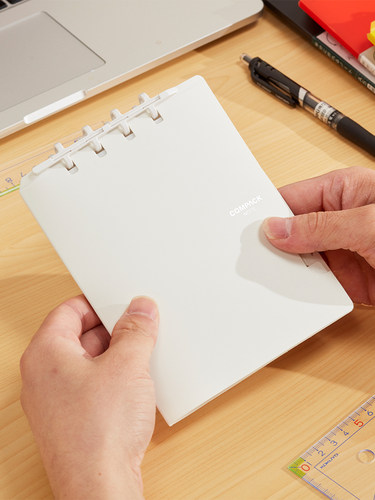 文具大赏kingjim锦宫活页本对折活页大容量可折叠柔软小型超薄轻