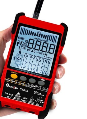 TOOLTOP ET618PRO网络寻线仪万用表二合一600米/1968英尺网线长度