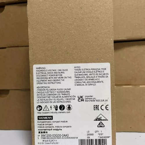 AS-i紧凑型3RK1200-0DQ00-0AA3 K60 8DI IP67 数字模块