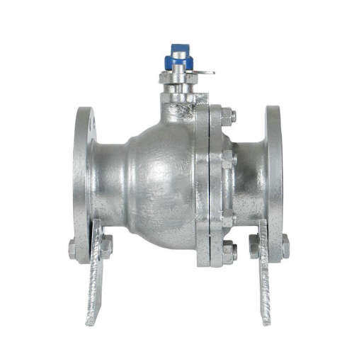 高平台法兰球阀Q41F-16 硬密封金属球阀 电动气动球阀