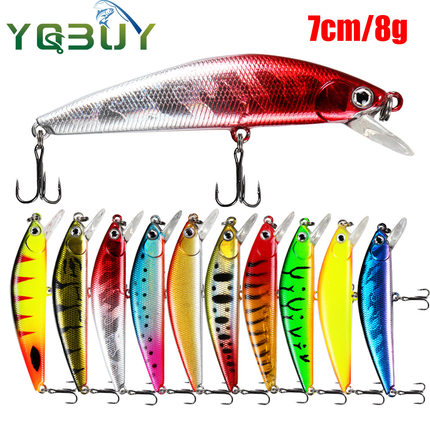 沉水米诺路亚假饵7cm/8g远投海钓淡水钓翘嘴鲈鱼现货【2个】