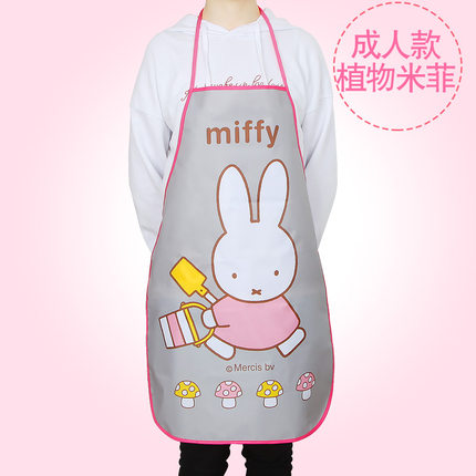 姣兰 米菲正品防水加厚 无袖防水围裙做饭厨师罩衣 儿童亲子围裙