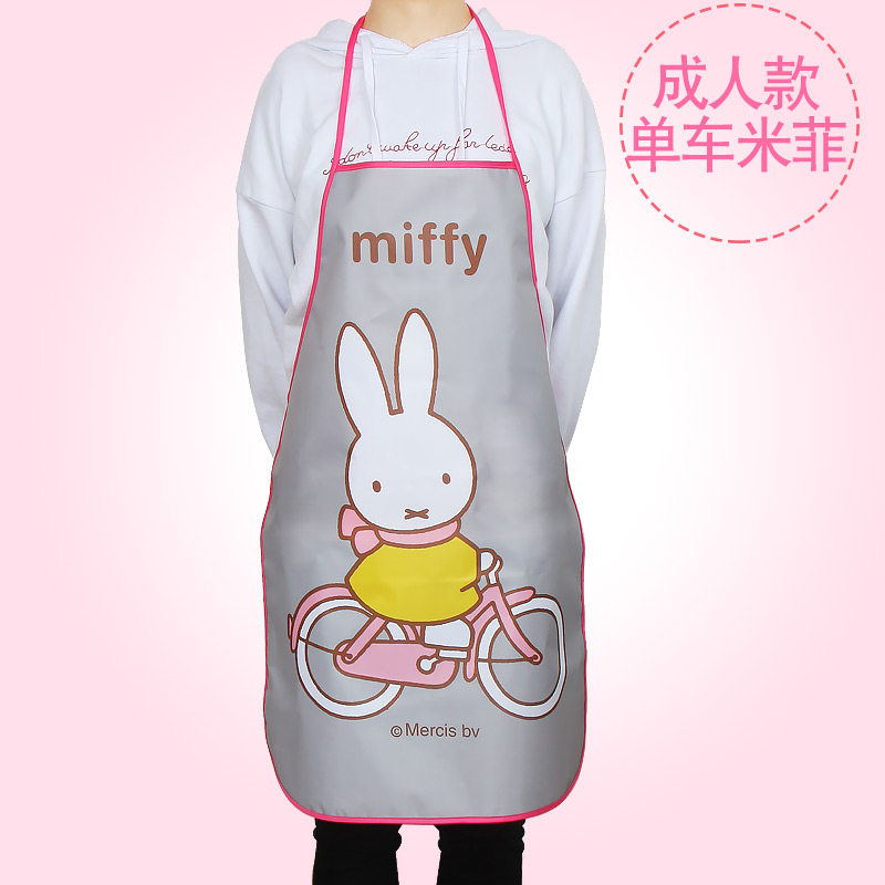 姣兰 米菲正品防水加厚 无袖防水围裙做饭厨师罩衣 儿童亲子围裙
