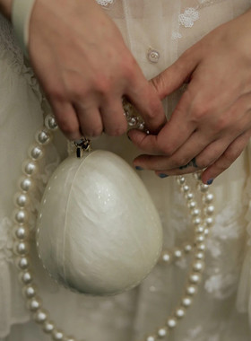 【CILI CLUTCH】个性有趣的的迷你珍珠蛋手拎斜挎包