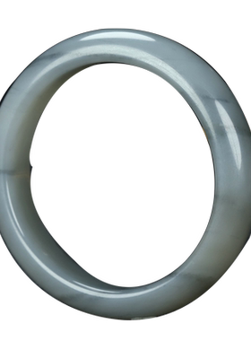 天然扁条女士款和田玉手镯