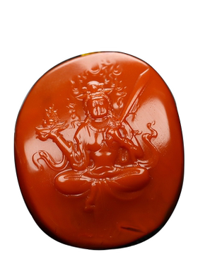 虚空藏菩萨生肖牛凉山南红玛瑙