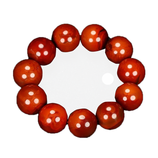 天然凉山保山南红玛瑙南红玉原石手串火焰纹手链15 18 20mm男款D