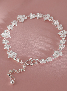 精致蝴蝶蝶恋花百搭手饰感气质花朵可爱简约设计手链女可一件代发