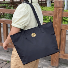 尼龙布托特包女手提电脑包包大容量单肩帆布女包轻便上班通勤女包