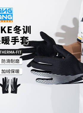 棒棒:正品耐克/Nike秋冬足球保暖比赛训练手套成人儿童HF0546-011