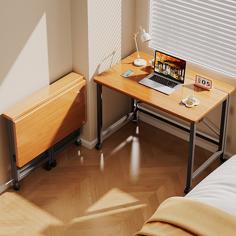 折叠桌小户型家用电脑桌可移动书桌卧室床边桌简易学习桌子工作台