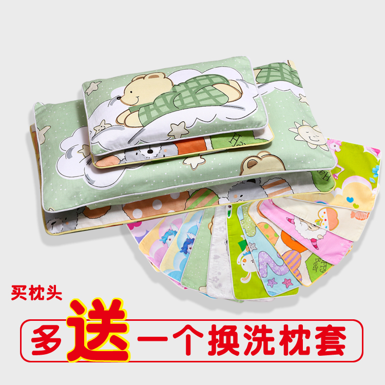 婴幼儿宝宝蚕沙清热除汗防痱子新生儿童乳胶绿豆壳荞麦午睡小枕头