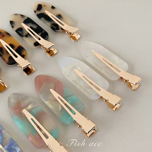 韩国东大门进口碎发刘海夹发夹侧边夹少女可爱百搭气质边夹鸭嘴夹