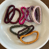 韩国进口秋冬新色细肠圈19姆米实用加厚真丝小发圈好品质护发发圈