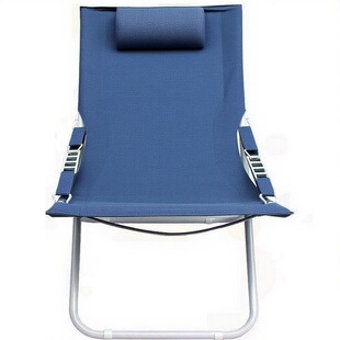 折叠躺椅便携式沙滩椅睡椅简易户外休闲椅办公午休室阳台靠背躺椅