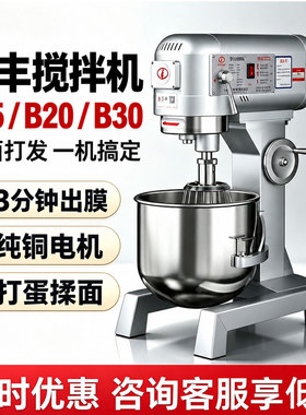 力丰b15B20搅拌机商用和面机强力打蛋机揉面粉馅料厨师奶油鲜奶机