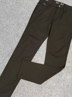 九家ku710男士春秋款时尚修身商务黑色微弹休闲裤