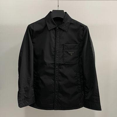 箭鱼shajk765男士秋冬季黑色新款商务休闲夹薄棉翻领夹克外套