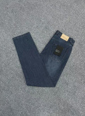 九家KU595男士夏季蓝色薄款简约牛仔裤