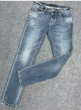 九家ku571男士春秋款蓝色牛仔裤窄脚弹力901版型