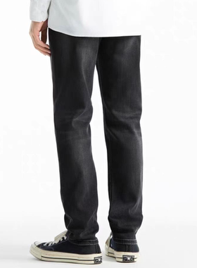 太X鸟春季百搭黑灰色牛仔裤ku565男士简约百搭春款