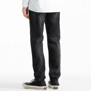 太X鸟春季百搭黑灰色牛仔裤ku565男士简约百搭春款