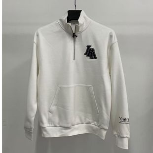 卡er拉fei尼吊牌价2170wy175男士 白色烫钻立领加绒卫衣 秋冬季