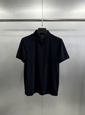 ou度dt078男士夏季藏青轻奢弹力舒适商务休闲简约翻领短袖POLO衫