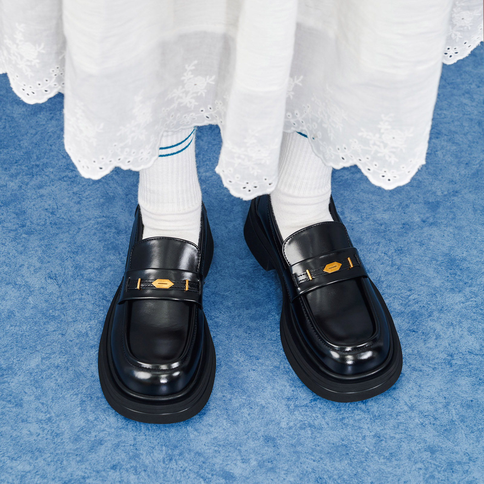 玛速主义厚底乐福鞋时尚