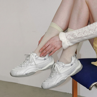 玛速主义2026新款 休闲薄底轻便运动鞋 女夏百搭平底星星鞋 小白 时尚