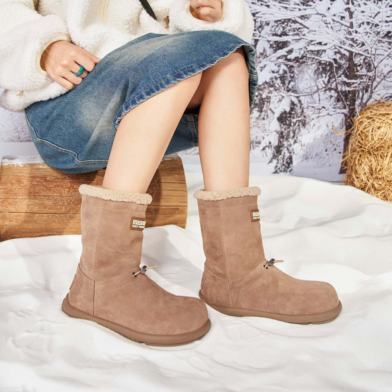 玛速主义雪地靴冬季时尚