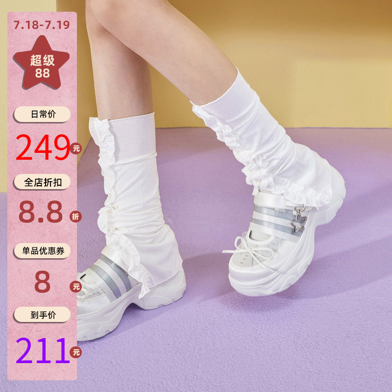 玛速主义厚底粗跟玛丽珍鞋