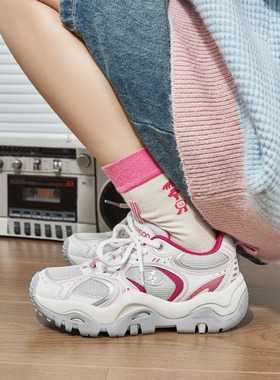 玛速主义2026新款ins潮厚底老爹鞋女春轻便透气运动鞋小众休闲鞋