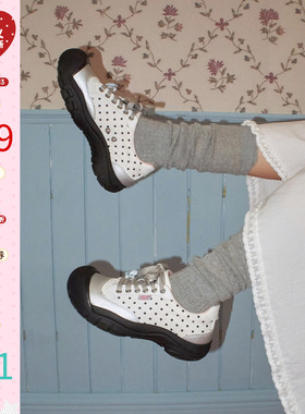 玛速主义2026新款厚底大头丑萌鞋波点百搭休闲运动鞋女春小众设计