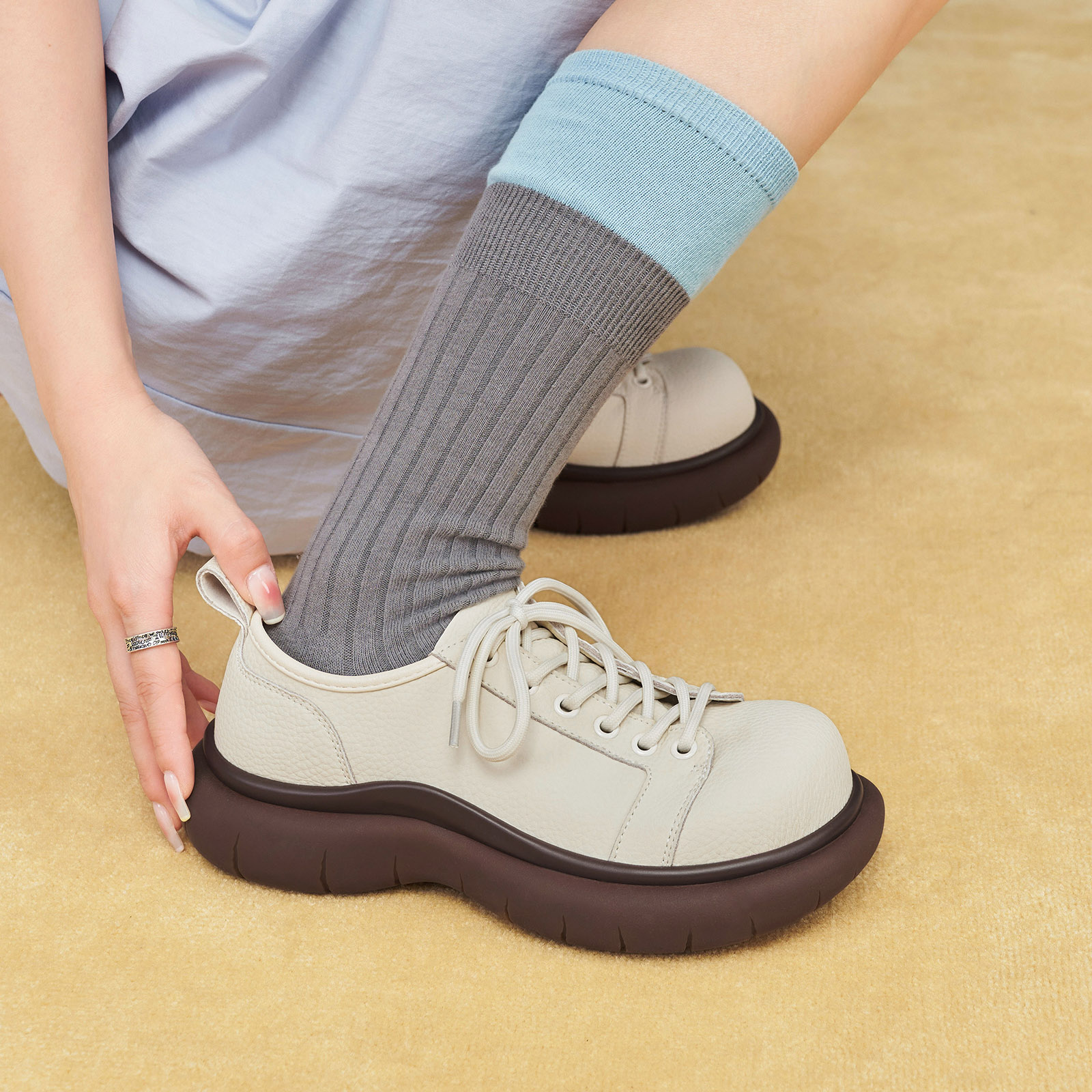 玛速主义单鞋厚底圆头