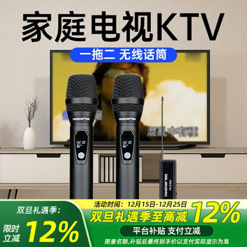 一拖二无线K歌麦克风